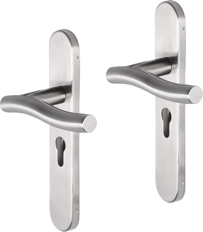 Impresso Chester RVS geborsteld op Ovaal schild PC55