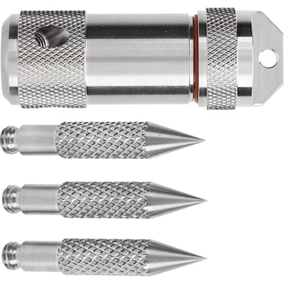 Buiten Medicijnhouder Container Roestvrij Staal Verzegeld Draagbaar Mini Capsules Etui Fles met white