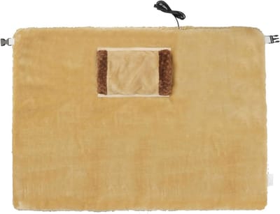 longziming -USB Handverwarmde Deken – Zachte Flanellen Elektrische Omslagdoek met Handzak, Snelle Verwarming, Veilig 5V USB, Ideaal voor Thuis en Kantoor