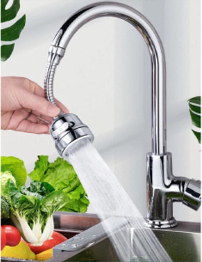 Roterende Kraanslang - Waterbesparend - Flexibel Kraan Opzetstuk - 360 Graden Draaibaar - Kraankop - Kraanfilter - Hogedruk Kraan - Sproeikop - Keukenkraan - Kraan Verlengstuk