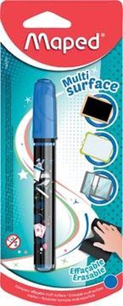 Maped krijtmarker, 1 stuk op blister, blauw