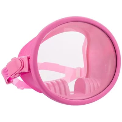 WAVE Miroir de Surface d'Eau Masque Champ de Vision Large Panoramique Masque de Plongée Anti-Buée Silicone Résistant à l'Eau Masque de Snorkeling Verre Trempé rose