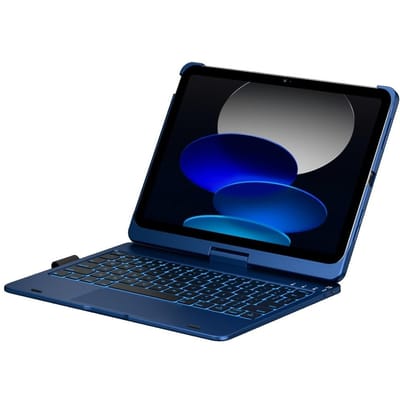 Etui Typecase Flexbook Touch             met toetsenbord voor iPad 11  (A16) 2025 / iPad 10.9  2022 donkerblauw