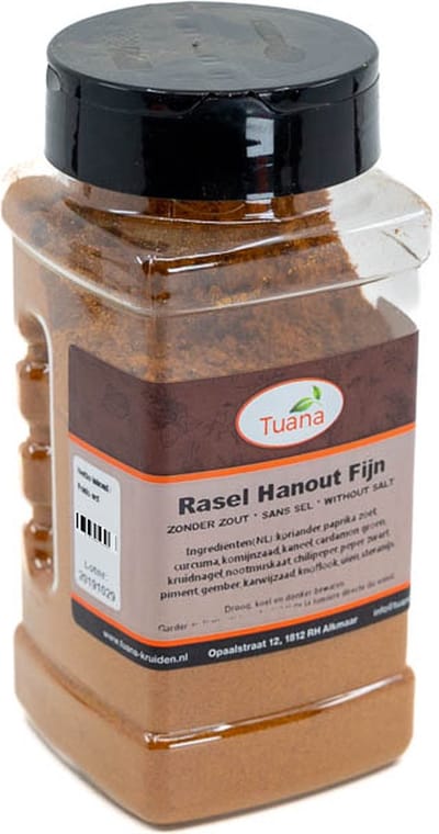 Tuana Kruiden - Rasel Hanout Kruiden Fijn - Strooibus 140 Gram - Tuanashop - MP-R-0001