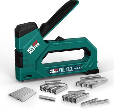 Nietpistool - Tacker - Klusprojecten - 6-in-1 functie - 4000 nietjes - Zwart