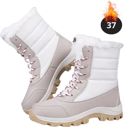 Nivard Snowboots - Sneeuwschoenen - Sneeuwboots - Dames - Wintersport - Ski - Skischoenen - Lichtgrijs - 37 - Laarzen