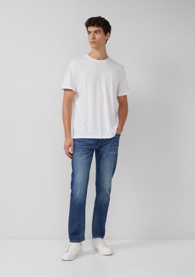 s.Oliver - male - Jeans Mauro / Regular Fit / Halfhoog / Taps toelopende pijpen