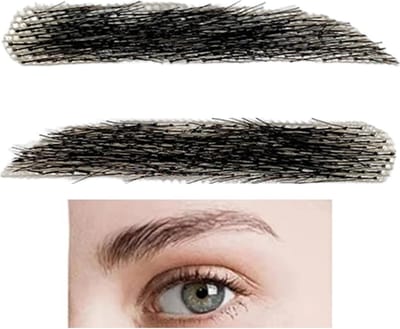 Nep Wenkbrauwen - Kunstwenkbrauwen Nep - Natuurlijke Make-up - Handgemaakt Realistisch - 1 Paar - Zwart