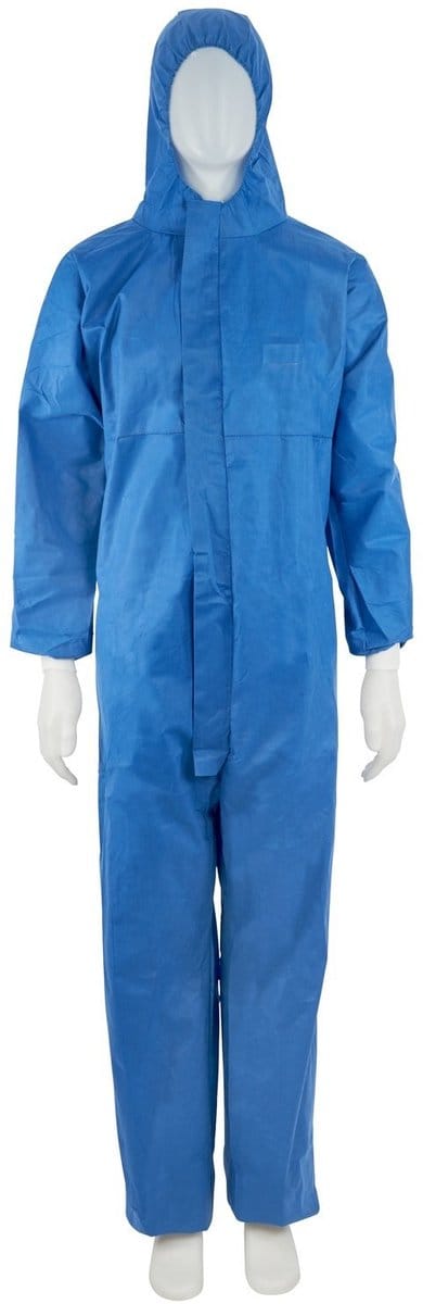 Famanu – Beschermpak blauw maat medium – Ademend sms-materiaal – Comfortabele pasvorm