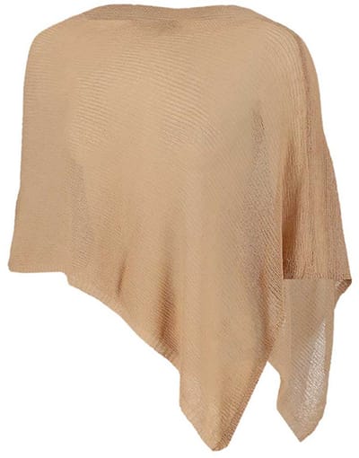 Sarlini - Zomer Poncho dames - One Size - Zand