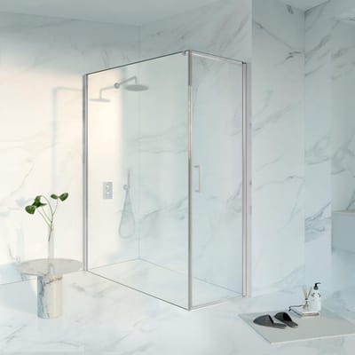 FugaFlow Eccelente Vetro Douchecabine - 60x180x200 - Profiel veiligheidsglas - anti kalk - chroom