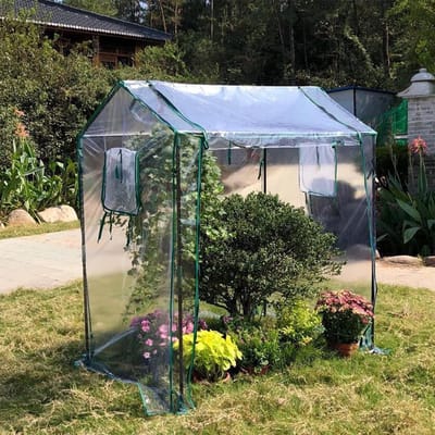 Serre - Plantenhuis - Planten Overwinteren - Uitschuifbare Deur - 130x90x150 cm - Groen
