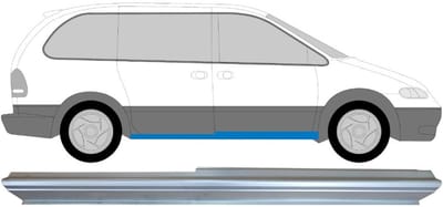 Reparatie dorpel voor Dodge Caravan 1995-2000 / Rechts