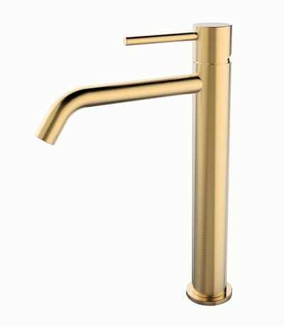 Wiesbaden Style XL Wastafel mengkraan - Goud Look - Geborsteld Messing