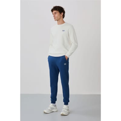 Heren Katoen-Polyester Fleece Sweatshirt en Broeklset