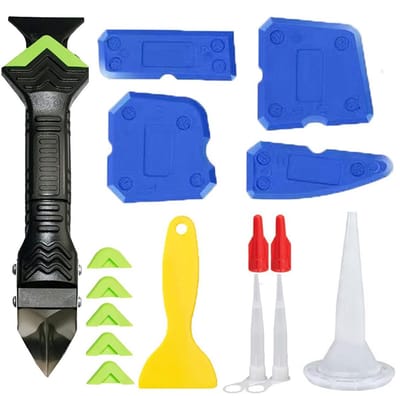 Voegafwerkingsset-kitverwijderaar-kitafstrijkgereedschap-meervoudig gebruik-voor voegwerk en afdichtmateriaal-Set 11