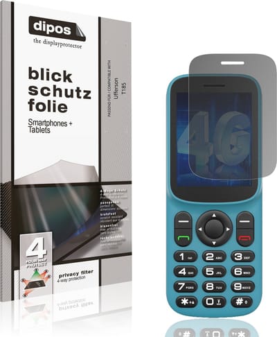 dipos – Matte Privacy Screenprotector geschikt voor Ufferson T185 | Anti-Spy Beschermfolie