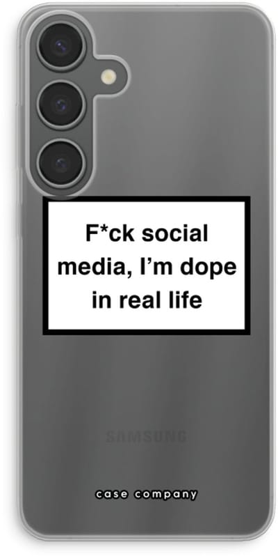 Case Company® - Hoesje geschikt voor Samsung Galaxy S24 Plus hoesje - I'm dope - Soft Cover Telefoonhoesje - Bescherming aan alle Kanten en Schermrand