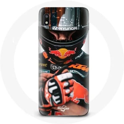 Coque - maniacase - Samsung Galaxy A10 - Souple - Noir - Moto GP Podium KTM noir