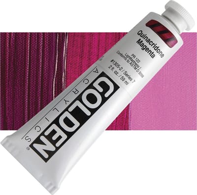 Golden Heavy Body Acrylverf serie 7 | Quinacridone Magenta (1305-2) 59 ml