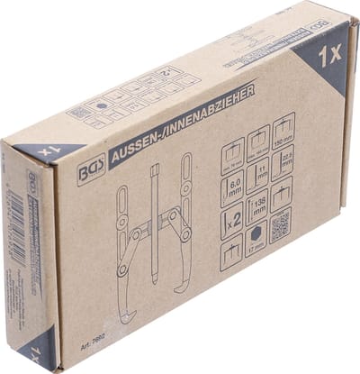 BGS Buiten binnen lagertrekkerset, 2 armig 76 - 165 mm