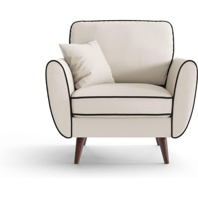 Fauteuil Zara linnen met contrast piping | NADUVI Collection