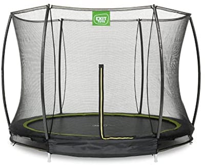 Inground Trampoline - Inbouw Tuin - Buiten Spelen - Veiligheidsnet Inbegrepen - Ø244cm - Zwart