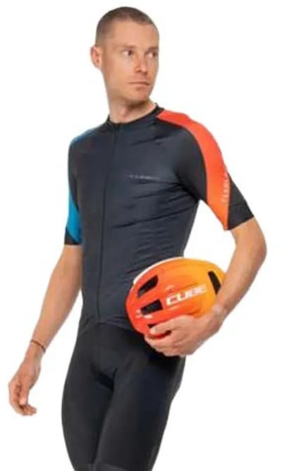 Cube Road/xc Teamline Korte Mouw Wielertrui Zwart L Man