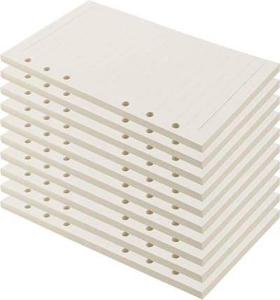 Lijnpapier A5 met 6 gaten, Perforated Loose Sheets voor planners en ordners - 450 vellen, ideaal voor notities en organisatie
