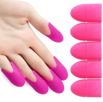 Set Van 5 Siliconen Clips Voor Het Verwidjeren Van Nagellak I Herbruikbaar I Soak off Clips I Voor Gel & Acryl Nagels