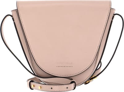 COCCINELLE Leren Schoudertas Josephine Smooth Crossbody Powder Pink Beige