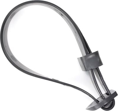 600 mm Boomband met gesp - 2 stuks - Wit