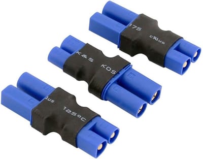 Allecto - 3pcs No Wires Connector - EC3 naar EC5 Adapter - Geschikt voor Lipo Batterijen - Eenvoudige installatie - Batterij Converteren - 3 Stuk