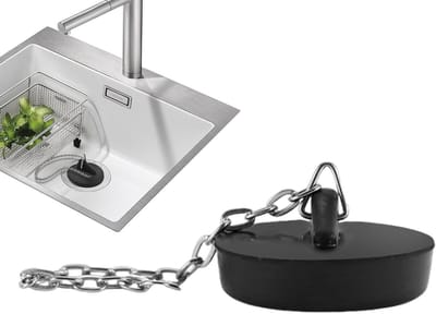 Aanrecht Plug - Keuken Afvoer - Water Dicht Maken - Betrouwbaar Rubber - 177 Inch - Zwart