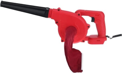 Elektrische Bladblazer - Accu Ventilator - Tuin Reinigen - Blaas en Zuigfunctie - 500 gram - Rood