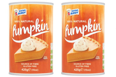 America's finest 100% Natural Pumpkin Puree - Natuurlijk pompoenpurree - 2 x 425g - Multipack - Voordeelpak - Taartvulling