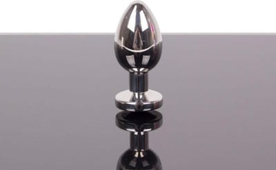 Kiotos - Buttplug RVS Met Zwart Kristal