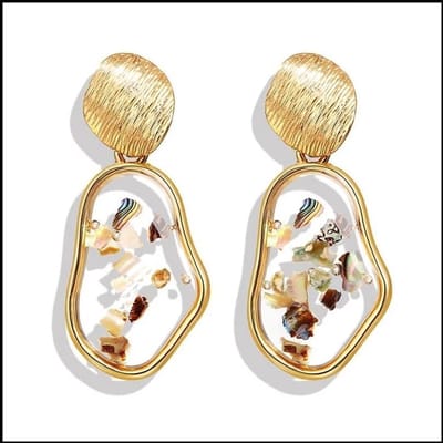 Fler Hippe musthave oorbellen | Dames | Waterdruppel oorbellen | Valentijnsdag kado | Kerstcadeau | Goudkleurig en met ontwerp