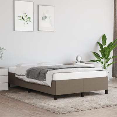 vidaXL - Bedframe - zonder - matras - 120x200 - cm - stof - taupe