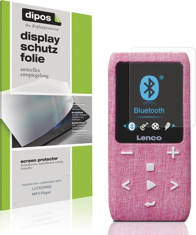 dipos – 4x Matte Beschermfolie geschikt voor LUCKDANO MP3-Player | Krasbestendige & antireflecterende Screenprotector Ultra-Thin