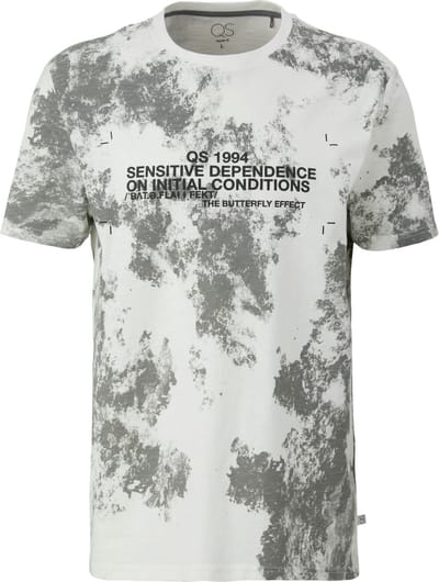 Qs Men-T-shirt--61D0 BLUE GREEN-Maat XXL
