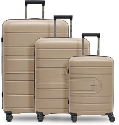 Redolz Essentials 11 3-SET 4 wielen Kofferset 3-delig - Harde bagage - TSA slot - beige
