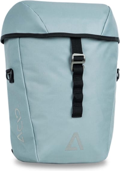 ACID Fietstas CITY 15 SMLink - Reflecterende elementen - Regenhoes - Inh. 15L - Nylon - L42xB28xH13 cm - Grijs