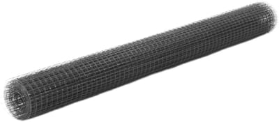 Draadomheining Staal - Tuinhek Wildhek - Perceel Afbakenen - Pvc-coating Weerbestendig - 25 x 15 m - Grijs