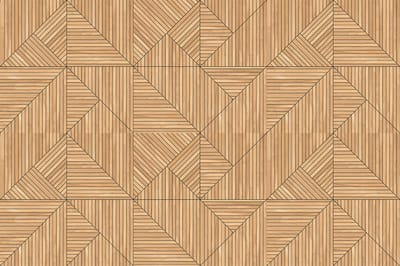 Zelfklevende vinyl muurbekleding op rol per meter - Muursticker voor hoofdbord - ART DECO HOUT - 120x180cm