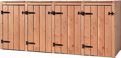 Containerombouw Jet | Kliko Ombouw Vierdubbel | Containerberging | Containers kast | Container berging voor 4 kliko's | Wood Selections