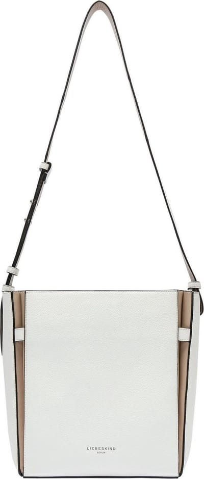 LIEBESKIND BERLIN Leren Schoudertas Hilla Small Pebble Hobo Bag Arctic Crème