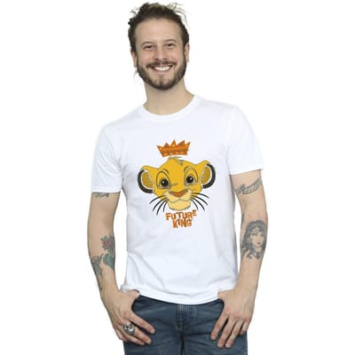 Disney Heren The Lion King Toekomstige Koning T-Shirt (Wit)