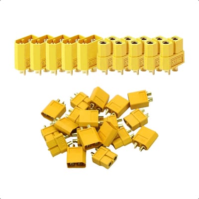 Tech Essentials® XT60 Connector - 5 Set/Paar - Male and Female - Electronica - Kabelverbinder - 18650 - Accu - Batterij - LiPo - Li-ion - Draad - RC - Solderen