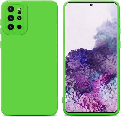 Cadorabo Hoesje geschikt voor Samsung Galaxy S20 PLUS in FLUID GROEN - Beschermhoes gemaakt van flexibel TPU silicone Cover Fluid Case